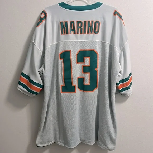 Vintage Reebok Size 54 Dan Marino Reversible Dolphins Jersey - Picture 6 of 16